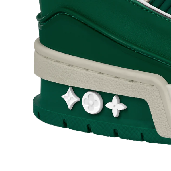 Giày Louis Vuitton LV Trainer Green White 1A9VNH - Ảnh 5
