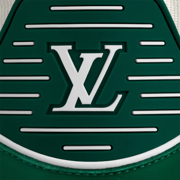 Giày Louis Vuitton LV Trainer Green White 1A9VNH - Ảnh 3