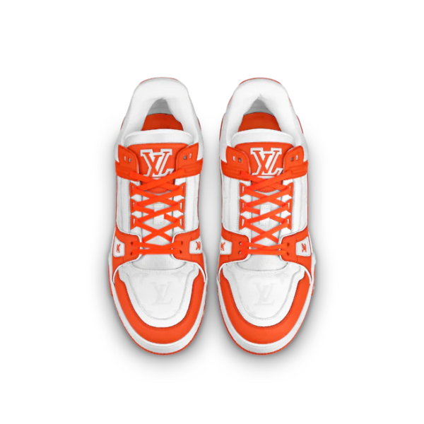 Giày Louis Vuitton LV Trainer Orange 1A811O - Ảnh 4