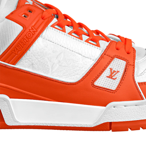 Giày Louis Vuitton LV Trainer Orange 1A811O - Ảnh 2
