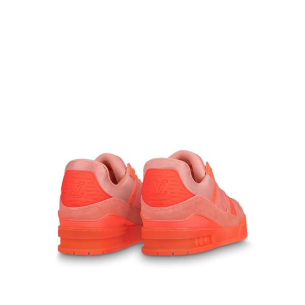 Giày Louis Vuitton Trainer 'Fluorescent Orange Monogram' 1A8KCS - Ảnh 3