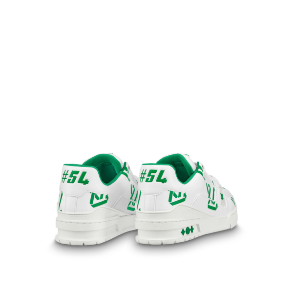 Giày Louis Vuitton LV Trainers 'White Green' 1AAGXF - Ảnh 7