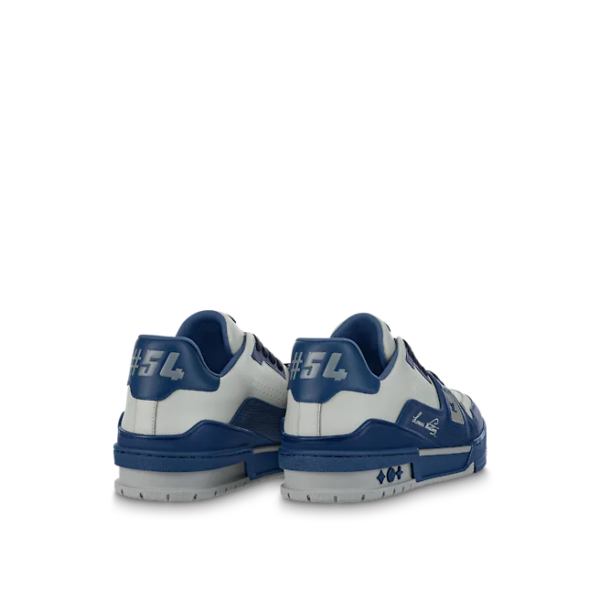 Giày Louis Vuitton LV Trainers 'Blue Gray' 1AA6UV - Ảnh 4