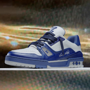 Alternative view of Giày Louis Vuitton LV Trainers 'Blue Gray' 1AA6UV