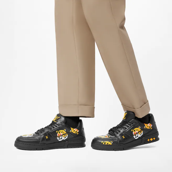 Giay Louis Vuitton Trainers "Black" 1A9JBJ