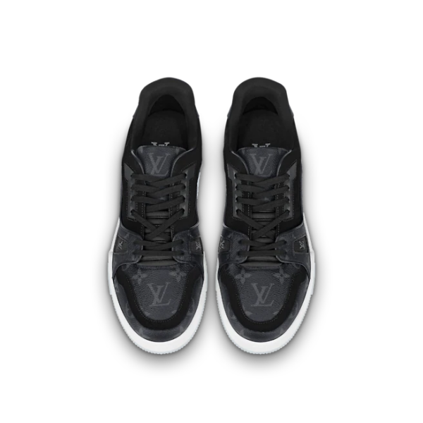 Giay Louis Vuitton Trainers Monogram Flowers "Black" 1A8PUA