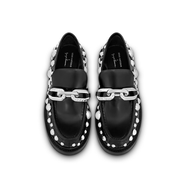 Giay Louis Vuitton x Yk Academy Loafers 'Black White Dots' 1AB9KB
