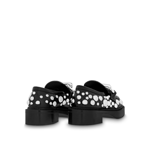 Giay Louis Vuitton x Yk Academy Loafers 'Black White Dots' 1AB9KB