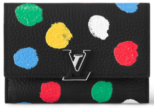 Vi Louis Vuitton x YK Capucines Compact Wallet 'Black Leather' M81963