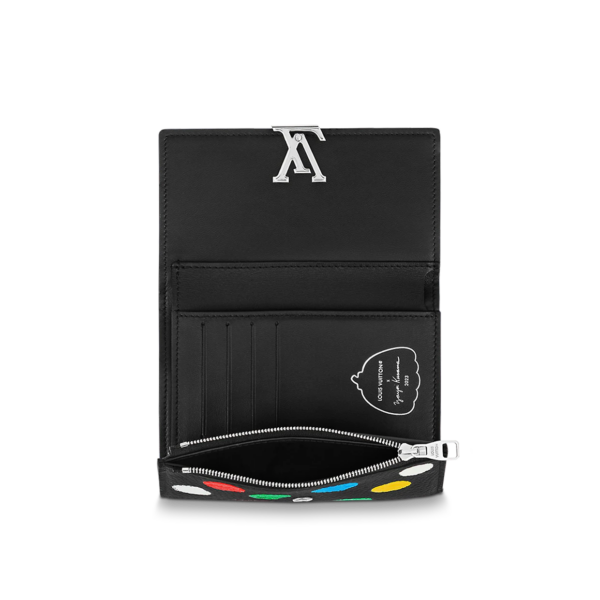 Vi Louis Vuitton x YK Capucines Compact Wallet 'Black Leather' M81963