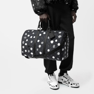 Tui Louis Vuitton x YK Keepall 45 Bag 'Black Silver' M46400