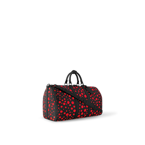 Tui Louis Vuitton x YK Keepall 50 Bag 'Black Red' M21674