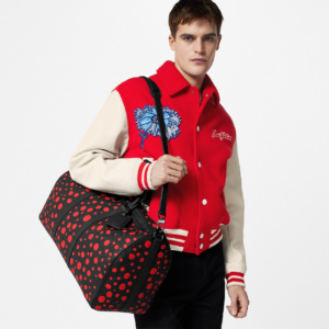 Tui Louis Vuitton x YK Keepall 50 Bag 'Black Red' M21674