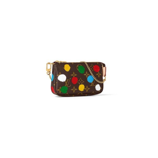 Tui Louis Vuitton x Yk Mini Pochette Accessoires 'Brown Dots Print' M81866