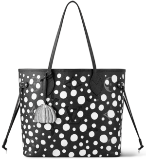 Tui Louis Vuitton x Yk Neverfull Mm Tote Bag 'Black White Dots' M46390