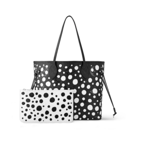 Tui Louis Vuitton x Yk Neverfull Mm Tote Bag 'Black White Dots' M46390