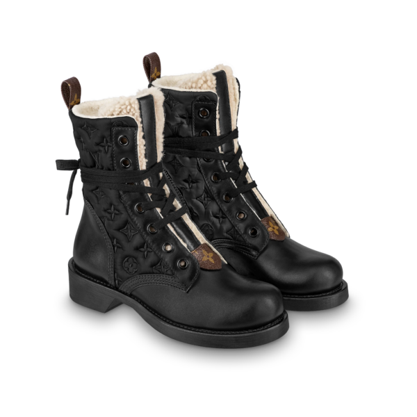 Giày Louis Vuitton Metropolis Flat Ranger 'Black' 1A95WZ - Ảnh 4