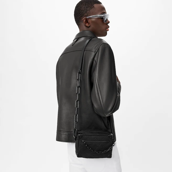 Túi Louis Vuitton Mini Soft Trunk 'Black' M55702 - Ảnh 7