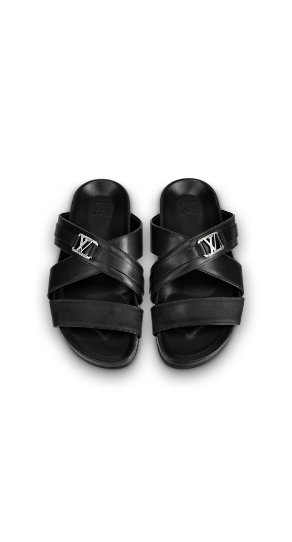 Dép Louis Vuitton Mirabeau Mules 'Black' 1A7WD0 - Ảnh 5