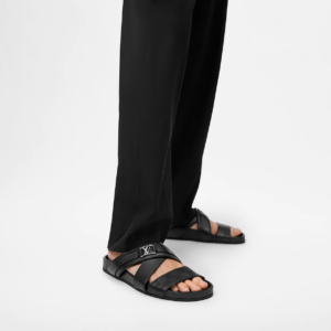 Alternative view of Dép Louis Vuitton Mirabeau Mules 'Black' 1A7WD0