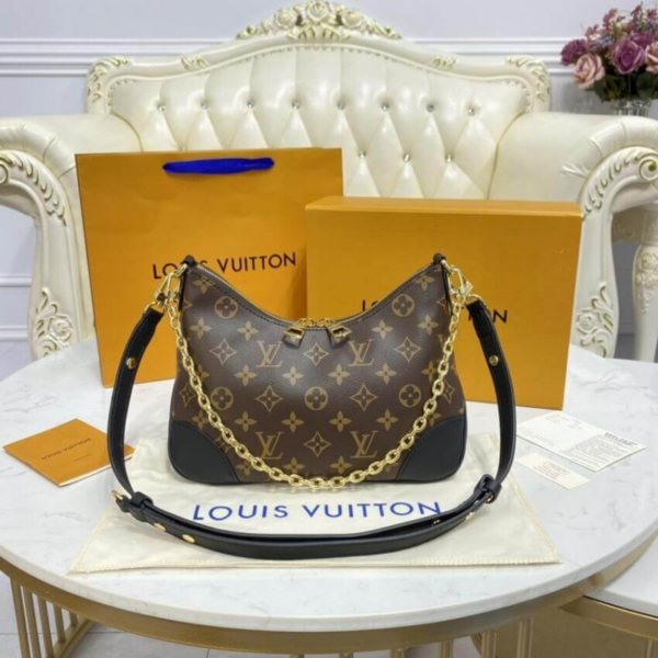 Túi Louis Vuitton Boulogne Monogram Canvas Black M45831 - Ảnh 4