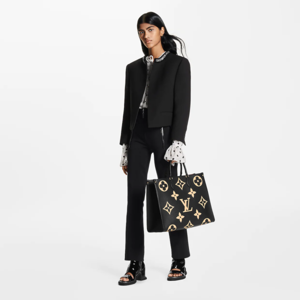 Tui Louis Vuitton OnTheGo GM Tote Bag 'Black Beige' M45945
