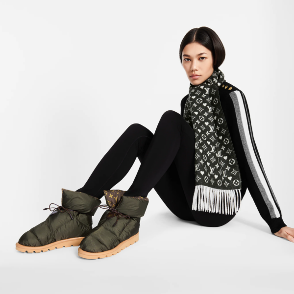 Giày Louis Vuitton Pillow Comfort Ankle Boots Kaki 1A8T3O - Ảnh 6
