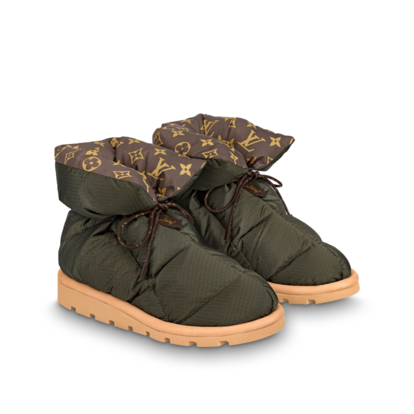 Giày Louis Vuitton Pillow Comfort Ankle Boots Kaki 1A8T3O - Ảnh 3