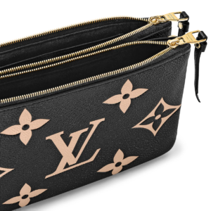 Tui Louis Vuitton Pochette Double Zip On Strap 'Black Beige' M80787