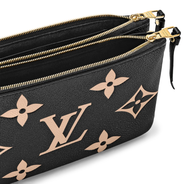 Tui Louis Vuitton Pochette Double Zip On Strap 'Black Beige' M80787