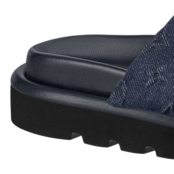 Dép Louis Vuitton Pool Pillow Flat Comfort Mules 'Blue' 1AABLU - Ảnh 5