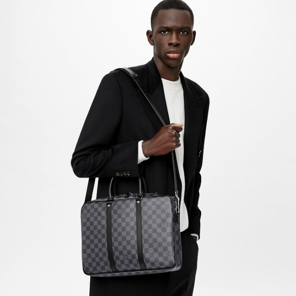Túi Louis Vuitton Porte-Documents Voyage PM Business 'Graphite' N41478 - Ảnh 2