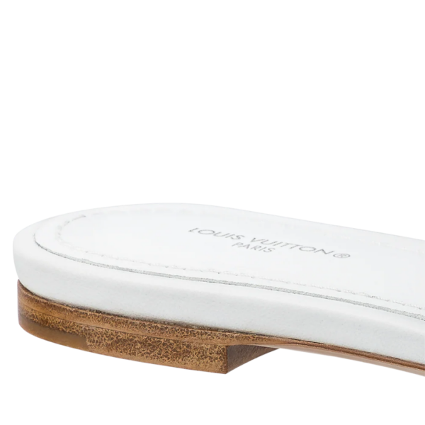 Giày Louis Vuitton Revival Flat Mules 'White' 1AAOR5 - Ảnh 5