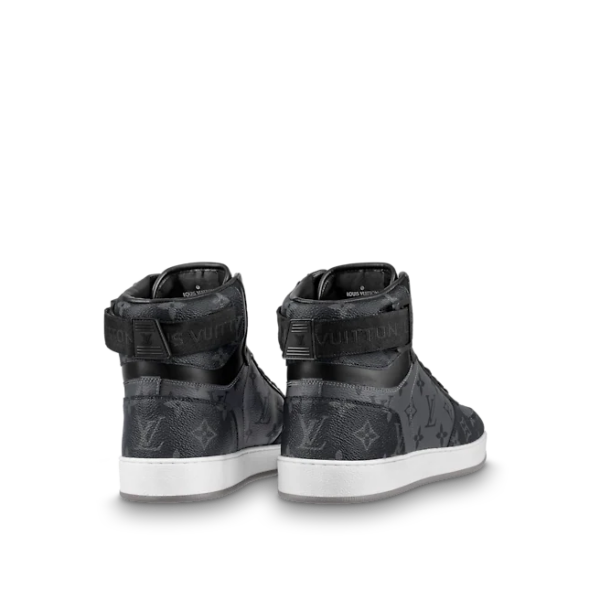Giay Louis Vuitton Rivoli Trainer Boot "Black Grey" 1A8EAN