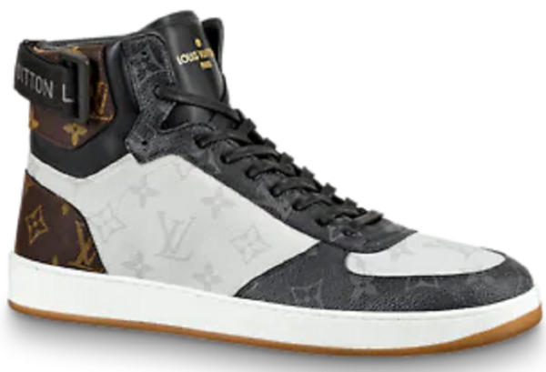 Giay Louis Vuitton Rivoli Trainer Boot "White Black Brown" 1A44VR
