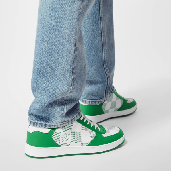 Giày Louis Vuitton Rivoli Trainers 'Green' 1A9ZFM - Ảnh 6