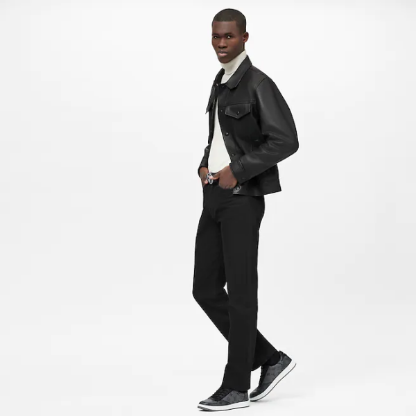 Giay Louis Vuitton Rivoli Trainer 'Black Grey' 1A8EB5