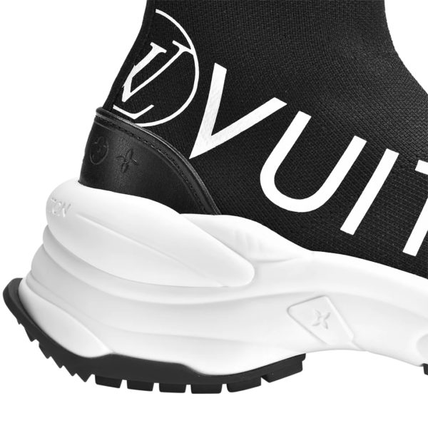 Giày Louis Vuitton Run 55 Trainers Boots 'Black' 1A9H6N - Ảnh 2