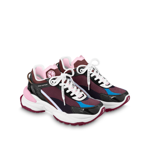 Giày Louis Vuitton Run 55 Trainers 'Bordeaux Red' 1A9H57 - Ảnh 5