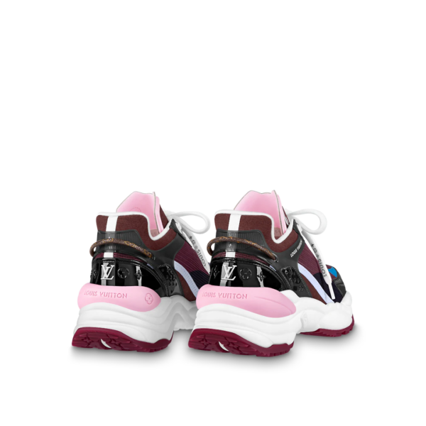 Giày Louis Vuitton Run 55 Trainers 'Bordeaux Red' 1A9H57 - Ảnh 6