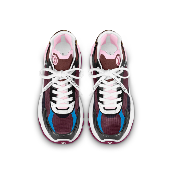 Giày Louis Vuitton Run 55 Trainers 'Bordeaux Red' 1A9H57 - Ảnh 4