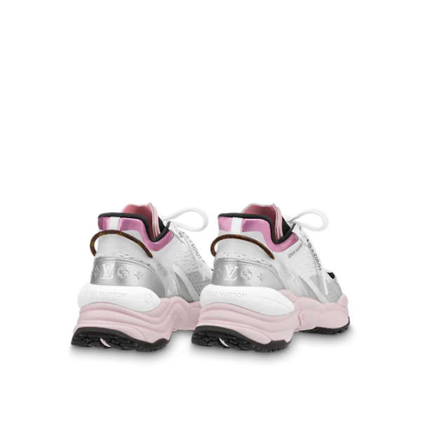 Giày Louis Vuitton Run 55 Trainers 'White Pink' 1AA16K - Ảnh 6