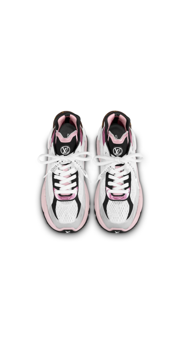 Giày Louis Vuitton Run 55 Trainers 'White Pink' 1AA16K - Ảnh 5