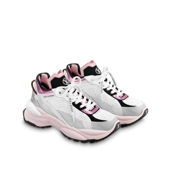 Giày Louis Vuitton Run 55 Trainers 'White Pink' 1AA16K - Ảnh 7