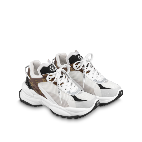 Giày Louis Vuitton Run 55 Trainers 'White' 1AASDF - Ảnh 3