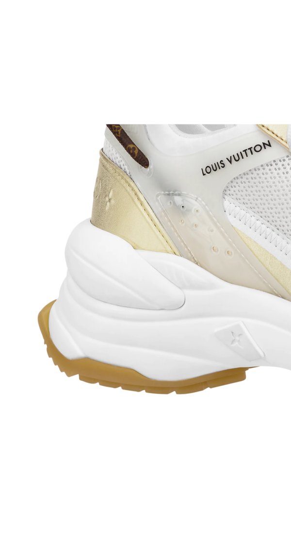 Giày Louis Vuitton Run 55 Trainers 'White Beige' 1AAP61 - Ảnh 3