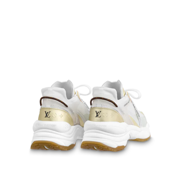 Giày Louis Vuitton Run 55 Trainers 'White Beige' 1AAP61 - Ảnh 5