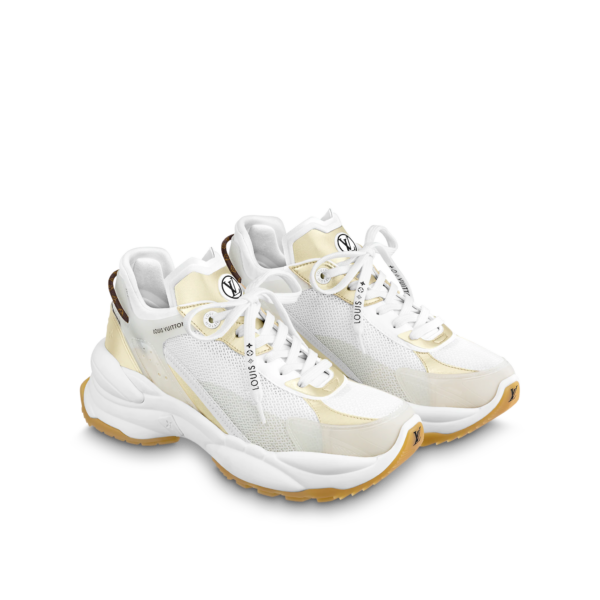 Giày Louis Vuitton Run 55 Trainers 'White Beige' 1AAP61 - Ảnh 6