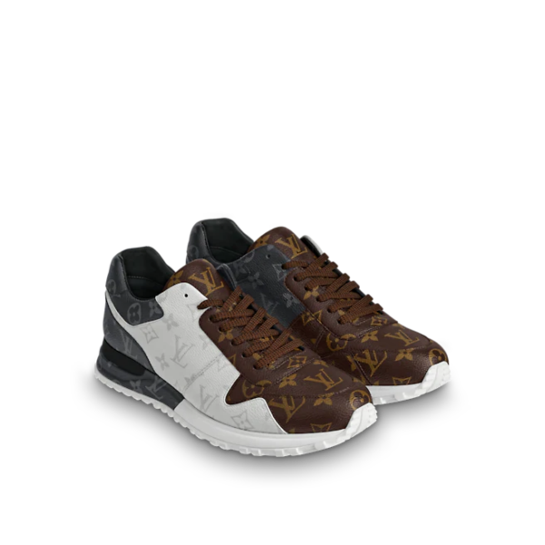 Giay Louis Vuitton Run Away Trainers "Black White Brown" 1A3N7W