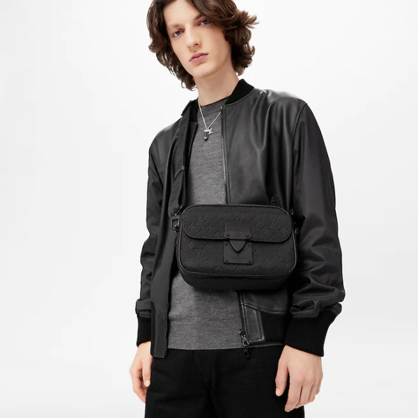 Túi Louis Vuitton S Lock Messenger 'Black' M58489 - Ảnh 3